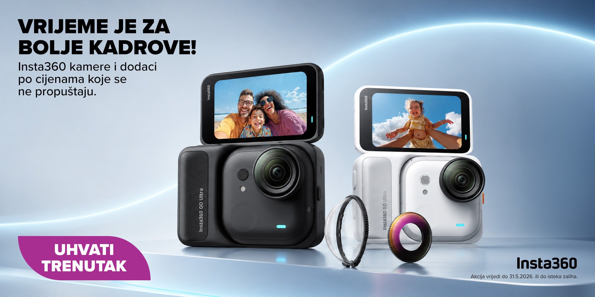 Insta 360 sportske kamere na akciji 